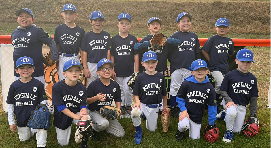 2024 Hopedale 7/8 Fall Boys Baseball Team